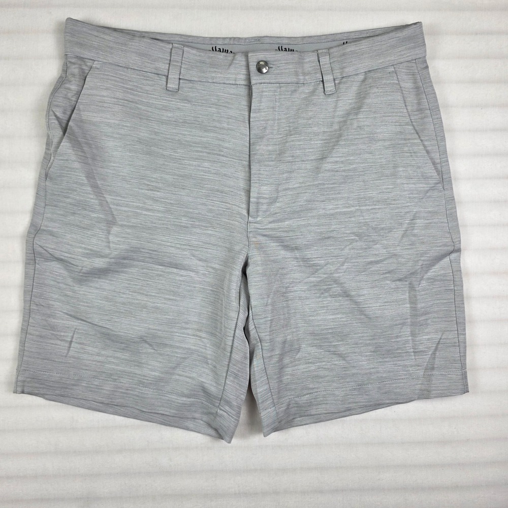 Callaway Golf Shorts Mens 34? Grey Heather Performance Preppy Activewear